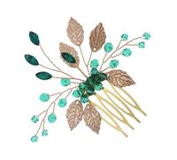WEKADRIN Pettine Foglie Dorate Accessorio Sposa Vintage per Nozze e Cerimonie Hanfu