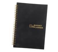 WEKADRIN Planner Mensile Budget Portatile Nero Notebook per Gestione Spese Casa e Ufficio Registro Contanti Facile da Usare per Controllo e Quotidiano