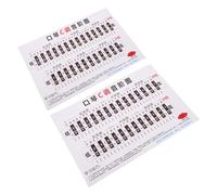 WEKADRIN Poster Didattico Armonica 2 Pezzi, Foglio di Riferimento Accordi e Scala C per Principianti, Tabella Note per Esercizi Musicali a Casa