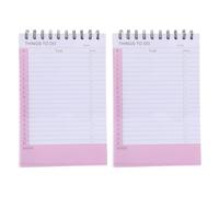 WEKADRIN Quaderno a Spirale Set da 2 Planner Non Datato Blocco Note a Righe e Lista delle Cose da Fare Diario Portatile 825 X55 per Organizzazione Attività e Pianificazione Quotidiana