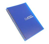 WEKADRIN Registro Finanziario Mensile A5 Copertina Nera e Stampa Argento, Libro di Bilancio Portatile per Gestione Budget, Tracker di Spese e Flusso di Cassa, Accessorio Pratico per Casa