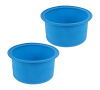 WEKADRIN Rivestimento Riutilizzabile in Silicone per Pentola Scaldacera 2 Pezzi, Liner Antiaderente Resistente al Calore, Inserto per Vasetti di Cera per Uso Domestico e Professionale