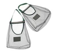 WEKADRIN Sacchetti di Rete per Frutta e Verdura 2 Pezzi, Sacchetti di Aglio e Cipolle in Rete Sospesi, Riutilizzabili, Salvaspazio per Cucina e Dispensa, Circolazione Aria per Mantenere