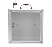 WEKADRIN Scatola Lettere Metallo con Serratura e Cornice Alluminio Scatola Versatile per Donazioni e Suggerimenti Montabile Parete Tavolo Capacità per Uffici Scuole e Luoghi Pubblici