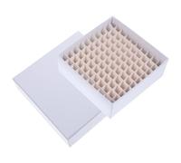 WEKADRIN Scatola Porta Provette Microcentrifuga Scomparti con Coperchio per Congelatore e Laboratorio Organizer Trasparente per Tubi Criogenici Facile Identificazione Campioni