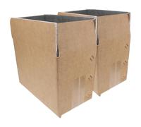 WEKADRIN Scatole di Imballaggio Termico Riutilizzabili 2 Pezzi Isolamento in Foglio di Alluminio Cartone Resistente per Spedizione e Trasporto Alimenti Freschi e Surgelati Controllo