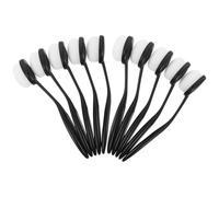 WEKADRIN Set da 10 Pennelli Trucco Ovali Tipo Spazzolino da Denti, Pennelli per Fondotinta Liquido e Contouring Setole Morbide, Portatili e Adatti a Uso Domestico in Viaggio