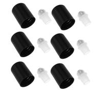 WEKADRIN Set da 20 Pezzi Rullo per Olio Essenziale con Tappo Antipolvere, Accessori per Flaconi a Sfera Rotante 18 Denti, Applicazione Uniforme per Aromaterapia, Uso Domestico, Ufficio e Viaggi