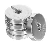 WEKADRIN Set Di 5 Pesi Scanalati Da Laboratorio in Metallo 20 G, Peso Di Ricambio Per Esperimenti Di Fisica Scolastica, Strumenti Scientifici Per Misurazioni Precise e Attività Didattiche Di Meccanica