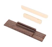 WEKADRIN Set Ponte e Dado in Legno di Palissandro per Ukulele Accessori di Ricambio Sella per Ponticello Kit Compatto per Riparazione e Miglioramento Suono Ukulele