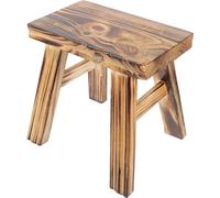 WEKADRIN Sgabello per Ragazzi Sgabello in Legno Massello Antiscivolo per Uso Quotidiano in Casa e Bagno Facile da Pulire e Portatile