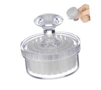 WEKADRIN Spazzola Pulizia Viso Manuale con Coperchio in Pp Bianco per Donne, Esfoliazione Delicata e Prevenzione Ostruzione Pori, per Uso Quotidiano