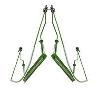 WEKADRIN Supporto per Collo Armonica a 10 Fori in Metallo Regolabile 2 Pezzi Verde Imbracatura Professionale per Armonica a Bocca per Musicisti e Performance Live