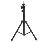 WEKADRIN Supporto per Piatti Batteria con Pad Silenzioso Stand Regolabile in Metallo Portatile per Batteristi Principianti e Strumenti Percussione Hardware Batteria Doppio Rinforzo