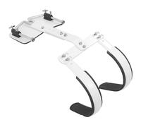 WEKADRIN Supporto Per Rullante Regolabile Telaio Posteriore in Alluminio, Imbracatura a Tracolla, Accessorio Per Strumento a Percussione, Per Uso Durevole Bianco