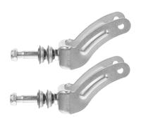 WEKADRIN Supporto Ruota Di Ricambio Per Sedia a Rotelle, Coppia Staffe Forcella Anteriore in Acciaio Cuscinetti, Compatibile Manuale Ed Elettrica, Facile Montaggio Per Uso Quotidiano e Riparazioni