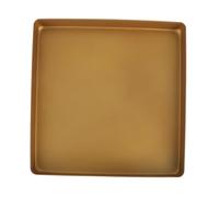 WEKADRIN Teglia da Forno Quadrata in Lega Antiaderente Dorata per Pizza Torte e Biscotti Resistente e Facile da Pulire per Uso Domestico e Professionale