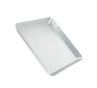 WEKADRIN Teglia per Pizza Quadrata in Alluminio Perforata Antiaderente con Conduzione Uniforme Resistente Facile da Pulire per Cottura e Consumo