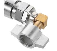 WEKADRIN Valvola Connettore Rapido per Compressore con Attacco Gomito Integrato Valvola Compatta per Gonfiatori e Pompe per Spazi Ristretti e Veloci