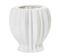 WEKADRIN Vaso in Decorativo per Fiori Secchi e Freschi Design Moderno Bianco Adatto per Arredamento Casa e Ufficio per Tulipani e Resistente e Riutilizzabile