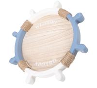 WEKADRIN Vassoio in Legno Rustico Forma di Timone Piccolo per Servire e Conservare Decorazione Mediterranea per Tavolo da Cucina Adatto per Ristoranti Tè