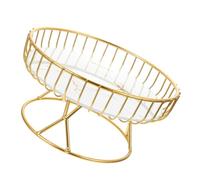 WEKADRIN Vassoio Portafrutta in Metallo Bianco Cestino per Snack e Dessert Organizer da per Frutta e Pane Decorazione Centro Tavola Versatile e Ordinata