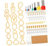 WEKAMOS 1 Set Tagliabiscotti per Argilla Polimerica Strumenti per Creazione Gioielli Fai da Te Utensili Portatili per Ceramica e Biscotti per Design Creativo