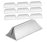 WEKAMOS 10 Pezzi Clip per Fissaggio Schermo in Plastica Regolabili per Pannelli Privacy Scrivania Supporto Stabile per Separatore Ufficio