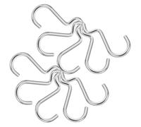 WEKAMOS 10 Pezzi Ganci per Pannello in Ferro Argento, Doppia Linea | Organizzazione Attrezzi, Soluzione Robusta, Installazione Semplice, per Stoccaggio