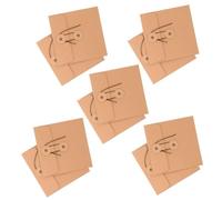 WEKAMOS 10 Pezzi Sacchetti in Carta Kraft per CD e Dvd Protezione Sicura e Design Elegante per Ufficio, Custodia Antipolvere che Impedisce la Caduta del Disco