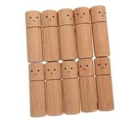 WEKAMOS 10 Pezzi Wooden Peg Dolls For Early Learning Small Natural Wood Peg People For DIY Painting Crafting And Decoration Child-friendly Lightweight Design