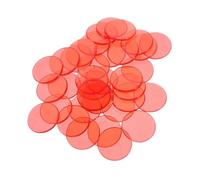 WEKAMOS 100 Gettoni Trasparenti Plastica per Dischi Contatori Facili da Impugnare per Giochi Educativi Matematica Strumenti per Apprendimento Precoce e Tombola