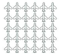 WEKAMOS 100 Pezzi Clip per Ufficio Aereo in Metallo Verde Scuro, Fermagli Decorativi per Agenda e Segnalibri di Carta, Graffette Creative per Organizzazione Documenti e Scrapbooking