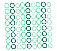 WEKAMOS 100 Pezzi Elastici per Capelli Bambina Verde Mini Fasce Elastiche Morbide per Capelli Sottili Senza Cuciture Alta Elasticità Porta Coda per Ragazzo Ragazza e Bambine Accessori per