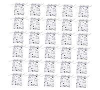 WEKAMOS 100 Pezzi Sacchetti Organza Trasparenti con Buste Piccole con Coulisse per Regali e Gioielli Sacchetti Decorativi per Feste Matrimonio Caramelle Bianco Rosa