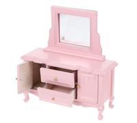 WEKAMOS 12 in Legno Rosa per Casa delle Bambole, Cassettiera Compatta Resistente per Arredamento Micro Paesaggio e Accessori Fai da Te