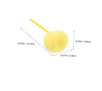 WEKAMOS 12 Pezzi Penne con Pompon in Morbido Peluche Colorate Penne Fluffy per Cancelleria Comfort Ergonomico per Scuola Ufficio e Feste