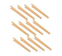 WEKAMOS 12 Pinze in Bambù per Mini Pinzette Montessori per Motricità Fine e Sensoriale Strumenti Educativi Sicuri per Preasilo e Mani Piccole