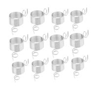 WEKAMOS 12pezzi Reggi Filo in Acciaio Inossidabile Anelli per Uncinetto e Lavorare Maglia Piccoli e Leggeri per Progetti di Cucito e Quilting Utensili Pratici e Decorativi