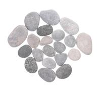 WEKAMOS 15 Pezzi Pietre da Dipingere per Ciottoli Lisci e Lucidi per Fai da Te Creativo Sassi Piatti e Naturali per Pittura Decorazioni Giardino e Acquario