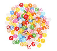 WEKAMOS 150 pezzi Bottoni Resina Forma Pallone da Calcio Misti Colorati per Cucito e Decorazioni DIY Accessori Cucito e Facili da Applicare