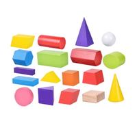WEKAMOS 18 pollici Blocchi in Legno Geometrici Colorati Gioco Educativo Montessori per Sviluppo Manuale Creatività e Coordinazione Occhio-mano Puzzle Forme per Abilità Spaziali e