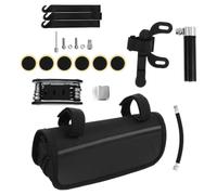 WEKAMOS 1set Kit Riparazione Pneumatici Bici Completo con Pompetta Portatile in Alluminio Leve e Toppe Strumento Compatto e Leggero per Riparazioni Rapide Fuori Casa