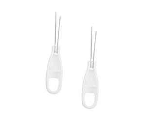 WEKAMOS 2 pezzi Gancio per Bottoni e Tirazip Semplice Aiuto per Abbottonare e Indossare Abbigliamento Strumento Manuale Rapido per Camicie Cappotti e Giacche Accessorio Pratico per Uso