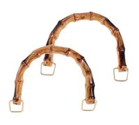 WEKAMOS 2 Pezzi Manici Borsa Fai da Te in Plastica Forma di bambù da Maniglie Leggere e Resistenti per Sostituzione Borse Accessori Pratici ed Eleganti per Progetti Artigianali