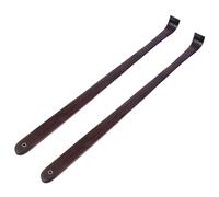 WEKAMOS 2 pezzi Massaggiatore in Legno Portatile Grattugia Schiena in Legno Scuro Ergonomica Bastoncino Antistress per Collo Schiena e Gambe Rilassamento e Sollievo da Prurito