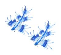 WEKAMOS 2 Pezzi Mini Animali Marini Realistici in Plastica Modellini Morbidi Forma di Lumaca di Mare Decorazioni Educative per Studio Biologia Marina