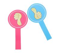 WEKAMOS 2 pezzi Paddle per Votazione in Classe in Schiuma Palette Thumbs Up e Thumbs Down per Partecipazione Studenti Valutazione e Feedback Insegnanti Strumenti Didattici Portatili e