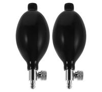 WEKAMOS 2 Pezzi Pompa Mano in Lattice con Valvola in Rame Bulbo di Pressione per Sfigmomanometro Pompa di Gonfiaggio Manuale Affidabile e Anti-perdita per Misuratore di Pressione