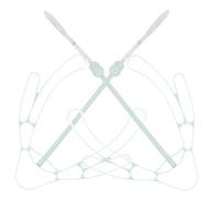 WEKAMOS 2 Pezzi Portascarpe in Plastica Verde Leggero e Pratico, Appendino Multiuso per Stivali e Scarpe, Organizer Salvaspazio per Asciugatura e Conservazione